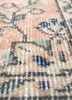 vintage red and orange wool hand knotted Rug - CloseUp vintage red and orange wool hand knotted Rug - CloseUp