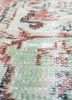 vintage red and orange wool hand knotted Rug - CloseUp vintage red and orange wool hand knotted Rug - CloseUp