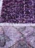 provenance pink and purple wool hand knotted Rug - CloseUp