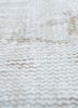 vintage ivory wool hand knotted Rug - CloseUp vintage ivory wool hand knotted Rug - CloseUp
