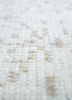 vintage ivory wool hand knotted Rug - CloseUp vintage ivory wool hand knotted Rug - CloseUp
