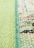 provenance green wool hand knotted Rug - CloseUp