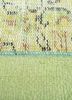 provenance green wool hand knotted Rug - CloseUp