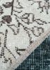 provenance blue wool hand knotted Rug - CloseUp provenance blue wool hand knotted Rug - CloseUp