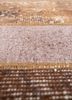 provenance beige and brown wool hand knotted Rug - CloseUp