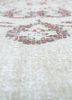 vintage beige and brown wool hand knotted Rug - CloseUp vintage beige and brown wool hand knotted Rug - CloseUp