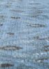lacuna blue wool hand knotted Rug - CloseUp