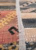 provenance red and orange wool hand knotted Rug - CloseUp