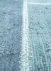 provenance blue wool hand knotted Rug - CloseUp