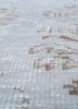 vintage grey and black wool hand knotted Rug - CloseUp