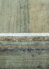 provenance green wool hand knotted Rug - CloseUp