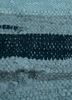 provenance blue wool hand knotted Rug - CloseUp