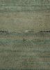 provenance green wool hand knotted Rug - CloseUp