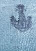 provenance blue wool hand knotted Rug - CloseUp provenance blue wool hand knotted Rug - CloseUp