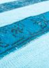 provenance blue wool hand knotted Rug - CloseUp provenance blue wool hand knotted Rug - CloseUp