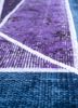 provenance pink and purple wool hand knotted Rug - CloseUp