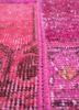 provenance pink and purple wool hand knotted Rug - CloseUp provenance pink and purple wool hand knotted Rug - CloseUp