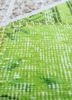 provenance green wool hand knotted Rug - CloseUp
