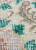 vintage red and orange wool hand knotted Rug - CloseUp vintage red and orange wool hand knotted Rug - CloseUp