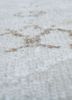 vintage ivory wool hand knotted Rug - CloseUp vintage ivory wool hand knotted Rug - CloseUp