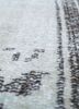 vintage grey and black wool hand knotted Rug - CloseUp vintage grey and black wool hand knotted Rug - CloseUp