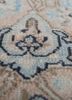 vintage grey and black wool hand knotted Rug - CloseUp vintage grey and black wool hand knotted Rug - CloseUp