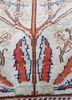 gulmarg red and orange silk hand knotted Rug - CloseUp