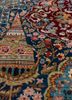 gulmarg blue silk hand knotted Rug - CloseUp gulmarg blue silk hand knotted Rug - CloseUp