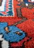 aalam red and orange wool hand knotted Rug - CloseUp aalam red and orange wool hand knotted Rug - CloseUp