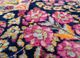 aalam red and orange wool hand knotted Rug - CloseUp