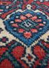aalam red and orange wool hand knotted Rug - CloseUp aalam red and orange wool hand knotted Rug - CloseUp