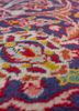aalam red and orange wool hand knotted Rug - CloseUp