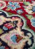 aalam blue wool hand knotted Rug - CloseUp aalam blue wool hand knotted Rug - CloseUp