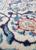 aalam blue wool hand knotted Rug - CloseUp