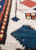 nuray blue wool hand knotted Rug - CloseUp