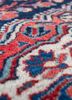 aalam red and orange wool hand knotted Rug - CloseUp aalam red and orange wool hand knotted Rug - CloseUp