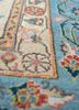 aalam gold wool and silk hand knotted Rug - CloseUp aalam gold wool and silk hand knotted Rug - CloseUp