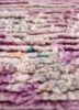 nuray pink and purple wool hand knotted Rug - CloseUp