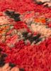 nuray red and orange wool hand knotted Rug - CloseUp