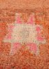 nuray red and orange wool hand knotted Rug - CloseUp