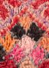nuray red and orange wool hand knotted Rug - CloseUp