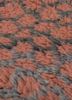 nuray red and orange wool hand knotted Rug - CloseUp