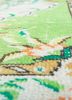 vintage green wool hand knotted Rug - CloseUp vintage green wool hand knotted Rug - CloseUp