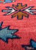nuray red and orange wool hand knotted Rug - CloseUp