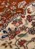 aalam red and orange wool hand knotted Rug - CloseUp