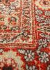 aalam red and orange wool hand knotted Rug - CloseUp aalam red and orange wool hand knotted Rug - CloseUp