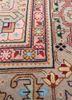 aalam ivory wool hand knotted Rug - CloseUp