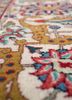 aalam blue wool hand knotted Rug - CloseUp aalam blue wool hand knotted Rug - CloseUp
