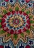 aalam blue wool hand knotted Rug - CloseUp aalam blue wool hand knotted Rug - CloseUp