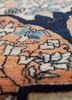 aalam blue wool hand knotted Rug - CloseUp aalam blue wool hand knotted Rug - CloseUp